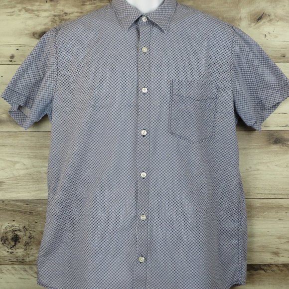 J.‎ Ferrar* Men's Short Sleeve Button Down Chest Pocket Shirt Size~ Large - Picture 1 of 9